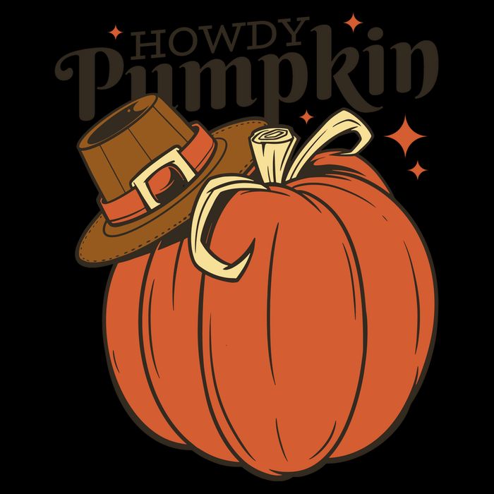 Howdy Pumpkin Cowboy Fall Sustainable Beanie