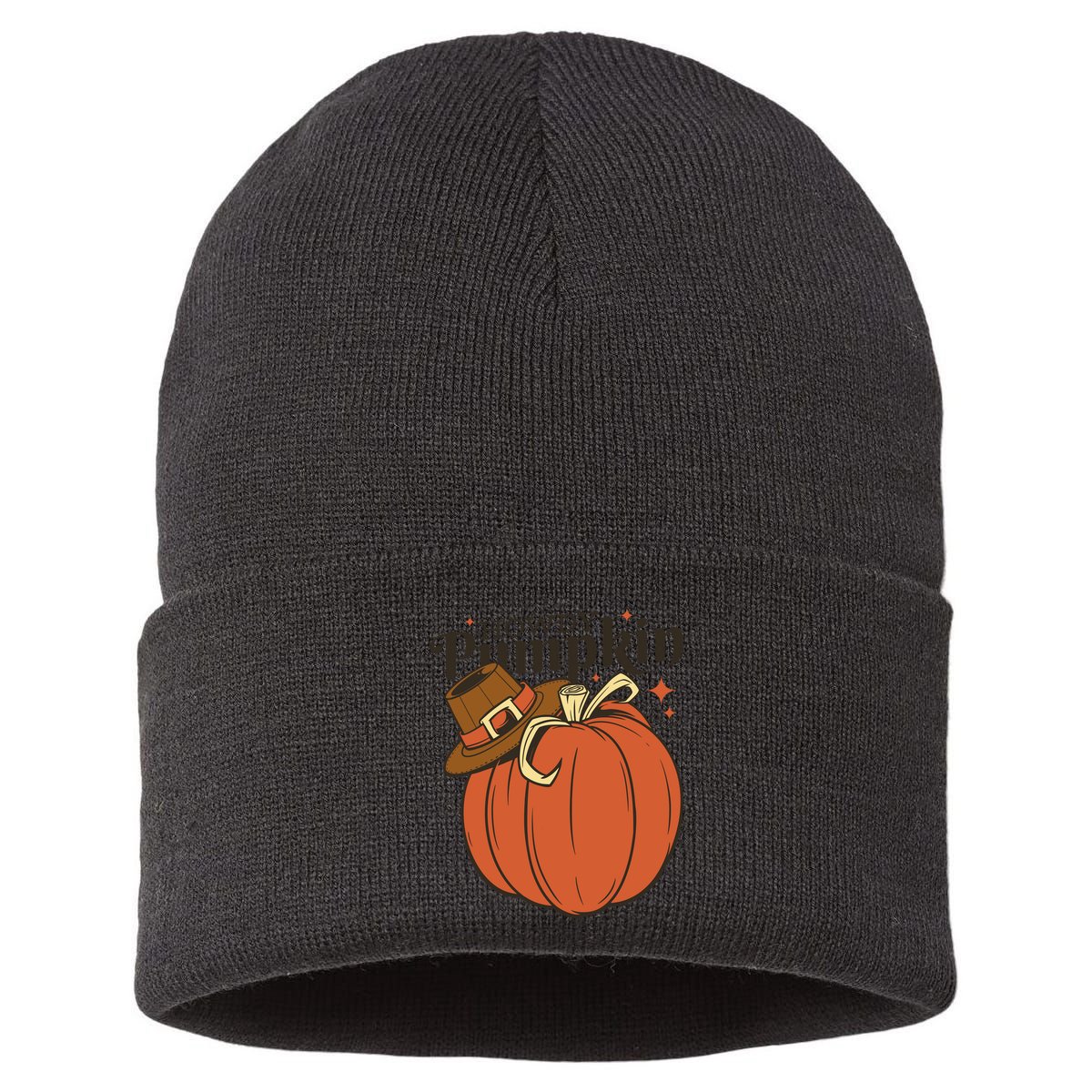 Howdy Pumpkin Cowboy Fall Sustainable Knit Beanie