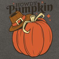 Howdy Pumpkin Cowboy Fall Cotton Canvas Backpack