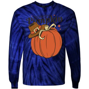 Howdy Pumpkin Cowboy Fall Tie-Dye Long Sleeve Shirt