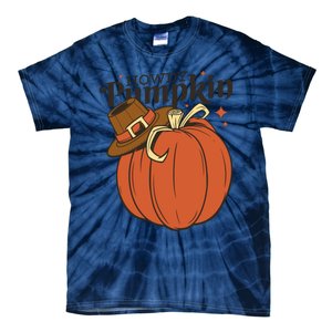 Howdy Pumpkin Cowboy Fall Tie-Dye T-Shirt