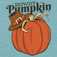 Howdy Pumpkin Cowboy Fall Sueded Cloud Jersey T-Shirt