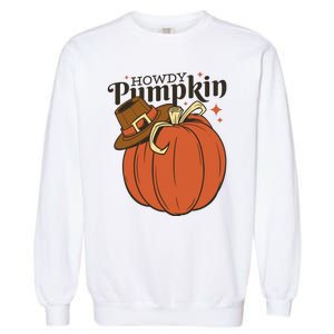 Howdy Pumpkin Cowboy Fall Garment-Dyed Sweatshirt