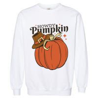 Howdy Pumpkin Cowboy Fall Garment-Dyed Sweatshirt