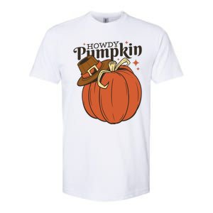 Howdy Pumpkin Cowboy Fall Softstyle CVC T-Shirt