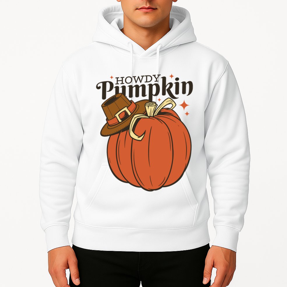 Howdy Pumpkin Cowboy Fall Hoodie