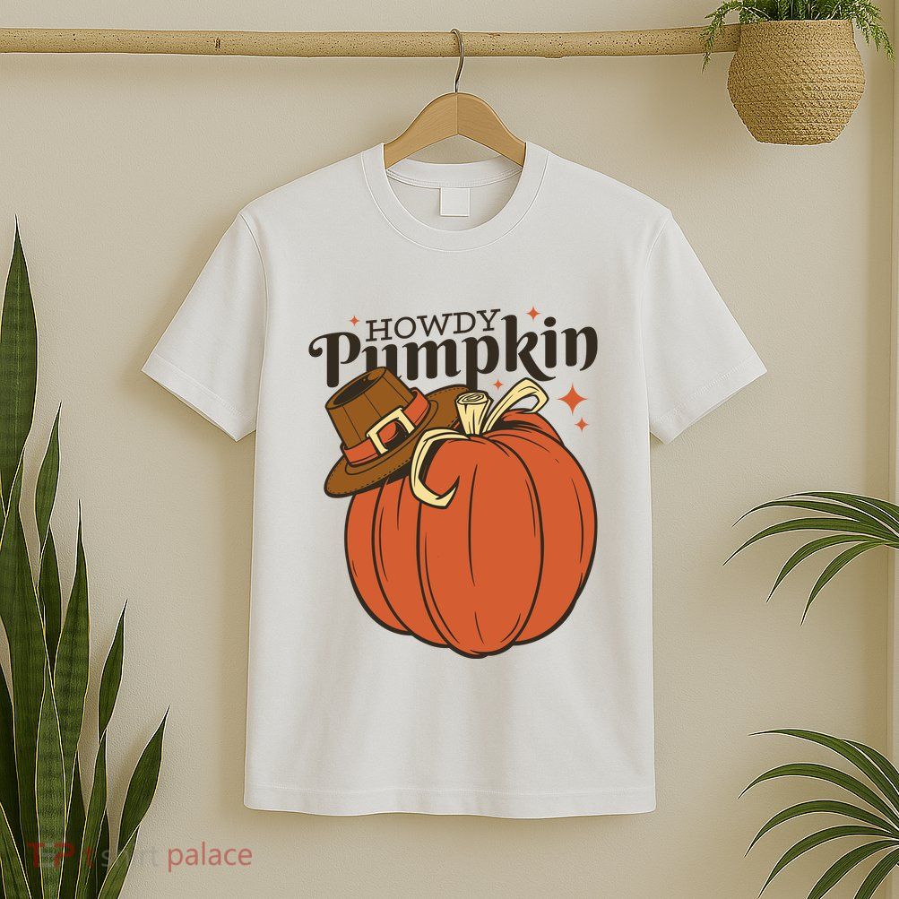 Howdy Pumpkin Cowboy Fall T-Shirt