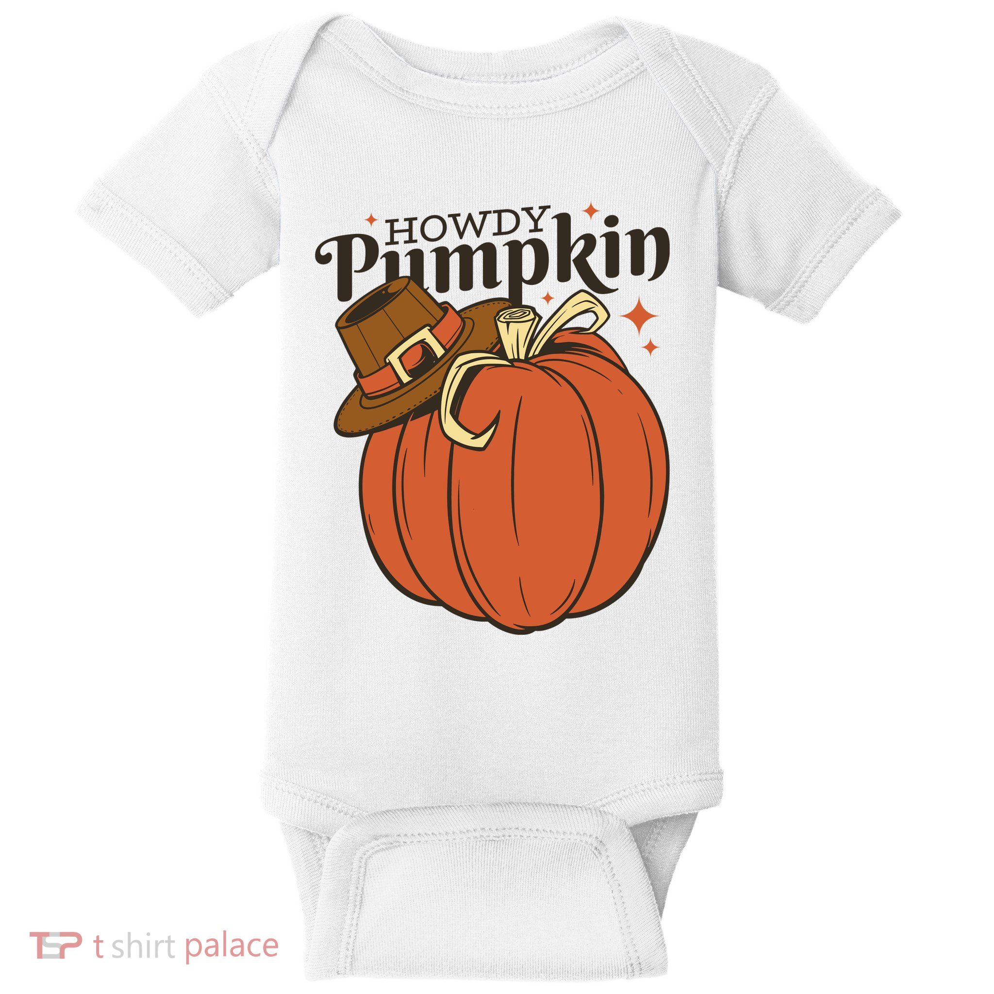 Howdy Pumpkin Cowboy Fall Baby Bodysuit