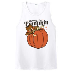 Howdy Pumpkin Cowboy Fall PosiCharge Competitor Tank