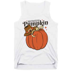 Howdy Pumpkin Cowboy Fall Tank Top