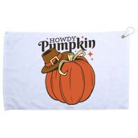 Howdy Pumpkin Cowboy Fall Grommeted Golf Towel