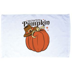 Howdy Pumpkin Cowboy Fall Microfiber Hand Towel