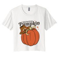 Howdy Pumpkin Cowboy Fall Crop Top