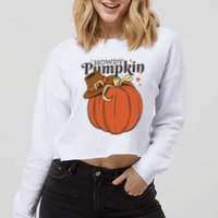 Howdy Pumpkin Cowboy Fall Cropped Pullover Crew