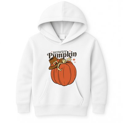 Howdy Pumpkin Cowboy Fall Kids Hoodie