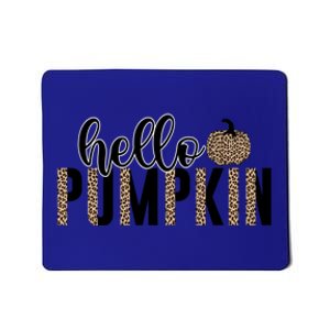 Hello Pumpkin Cheetah Leopard Animal Print Fall Design Great Gift Mousepad