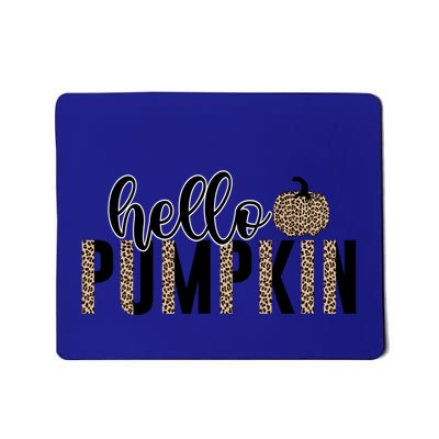 Hello Pumpkin Cheetah Leopard Animal Print Fall Design Great Gift Mousepad