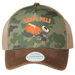 Happy Pills Cow Funny Livestock Farm Animal Lovers Novelty Legacy Tie Dye Trucker Hat