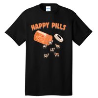 Happy Pills Cow Funny Livestock Farm Animal Lovers Novelty Tall T-Shirt