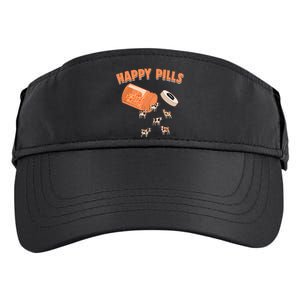 Happy Pills Cow Funny Livestock Farm Animal Lovers Novelty Adult Drive Performance Visor