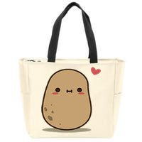 Happy Potato Cool Gift Zip Tote Bag