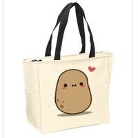 Happy Potato Cool Gift Zip Tote Bag