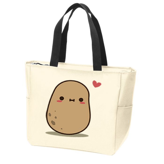 Happy Potato Cool Gift Zip Tote Bag