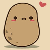 Happy Potato Cool Gift Zip Tote Bag
