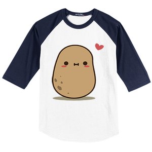 Happy Potato Cool Gift Baseball Sleeve Shirt