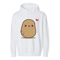 Happy Potato Cool Gift Garment-Dyed Fleece Hoodie