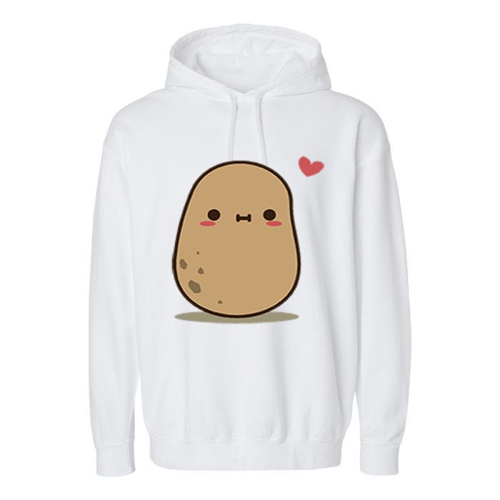 Happy Potato Cool Gift Garment-Dyed Fleece Hoodie