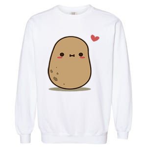 Happy Potato Cool Gift Garment-Dyed Sweatshirt