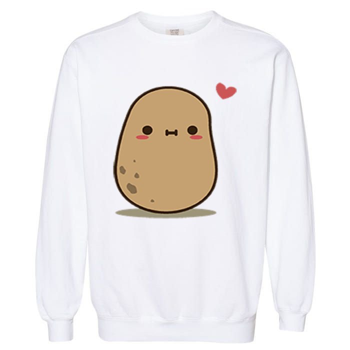 Happy Potato Cool Gift Garment-Dyed Sweatshirt