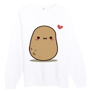 Happy Potato Cool Gift Premium Crewneck Sweatshirt