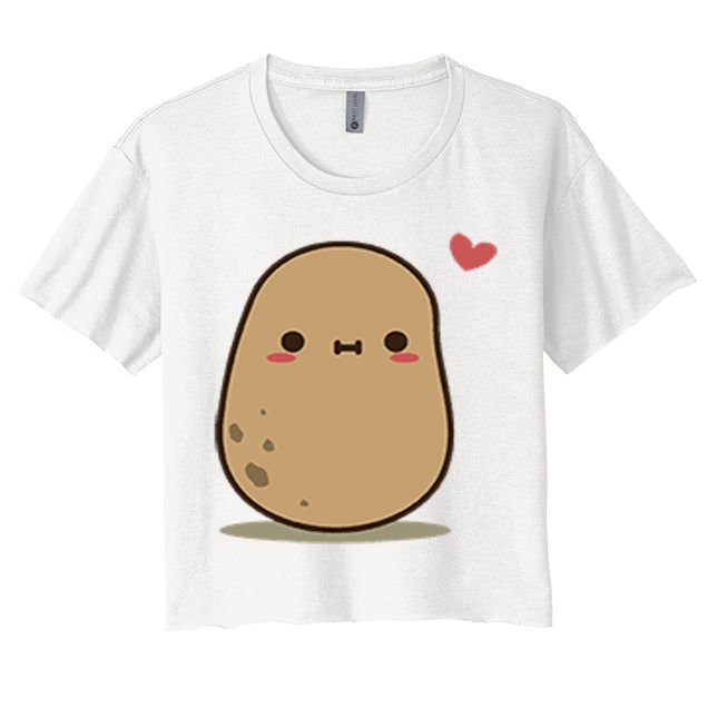 Happy Potato Cool Gift Crop Top