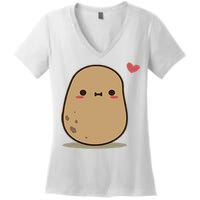 Happy Potato Cool Gift Women's V-Neck T-Shirt
