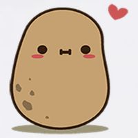 Happy Potato Cool Gift Women's V-Neck T-Shirt