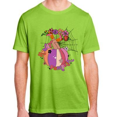 Howdy Pumpkin Cow Pumpkin Spooky Vibes Hippie Halloween Gift Adult ChromaSoft Performance T-Shirt