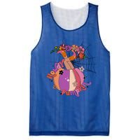 Howdy Pumpkin Cow Pumpkin Spooky Vibes Hippie Halloween Gift Mesh Reversible Basketball Jersey Tank