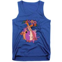 Howdy Pumpkin Cow Pumpkin Spooky Vibes Hippie Halloween Gift Tank Top