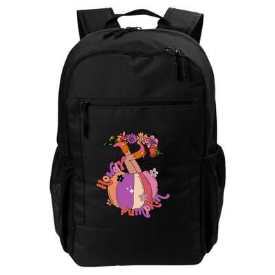 Howdy Pumpkin Cow Pumpkin Spooky Vibes Hippie Halloween Cute Gift Backpack