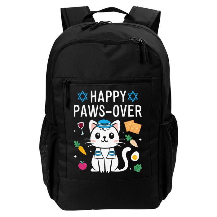 Happy Pawsover Cat Lover Funny Cat Passover Seder Daily Commute Backpack