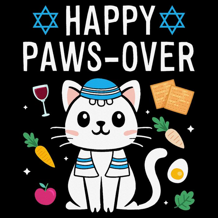 Happy Pawsover Cat Lover Funny Cat Passover Seder Daily Commute Backpack