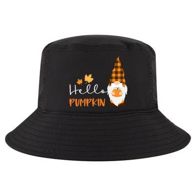 Hello Pumpkin Cute Gnome Fall Autumn Cool Comfort Performance Bucket Hat