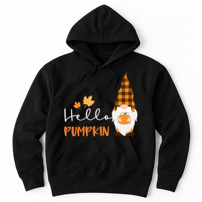 Hello Pumpkin Cute Gnome Fall Autumn Hoodie