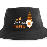 Hello Pumpkin Cute Gnome Fall Autumn Sustainable Bucket Hat