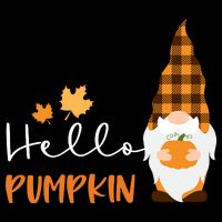 Hello Pumpkin Cute Gnome Fall Autumn 16 in Basic Backpack