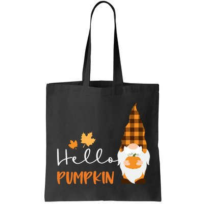 Hello Pumpkin Cute Gnome Fall Autumn Bag