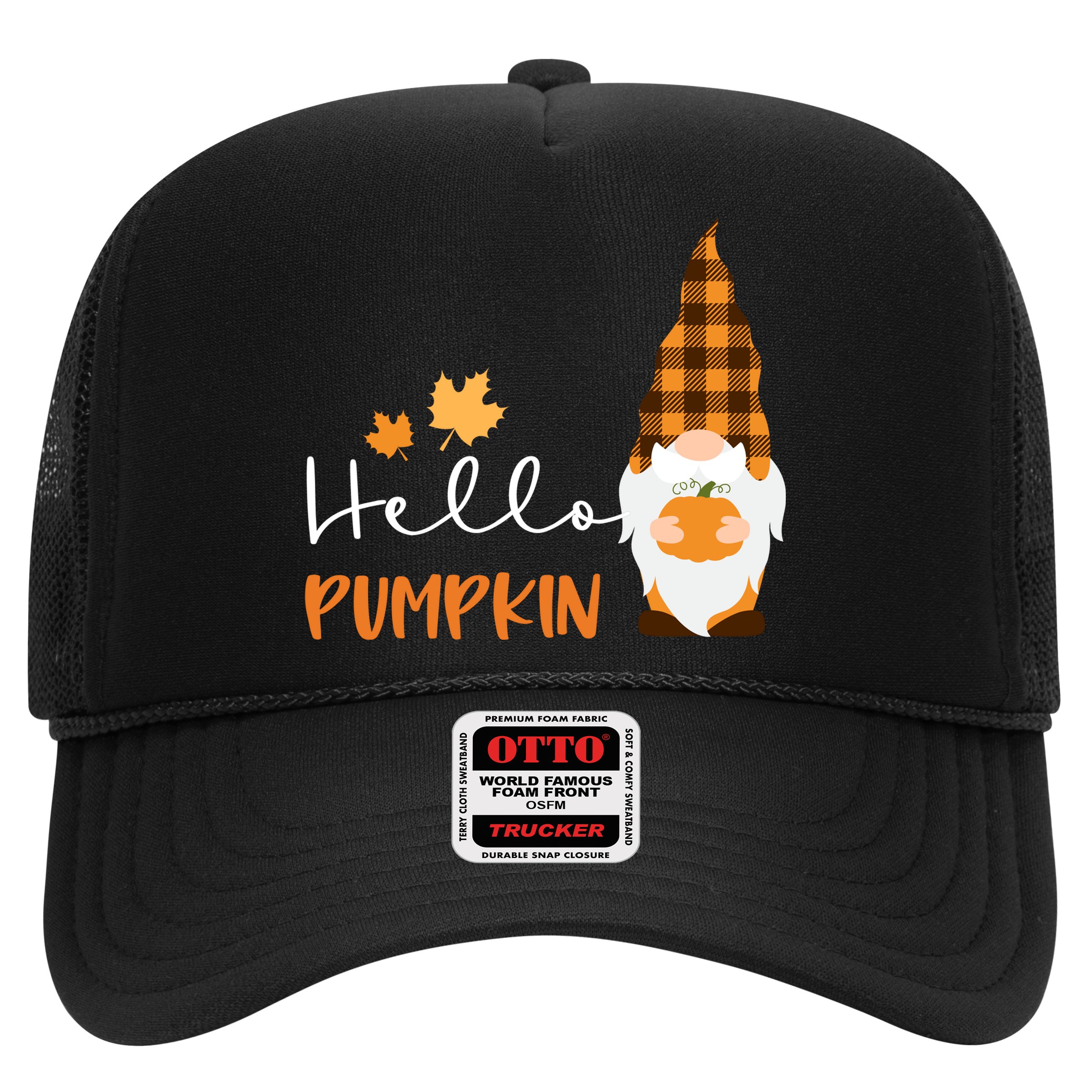 Hello Pumpkin Cute Gnome Fall Autumn Hat