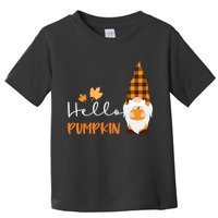 Hello Pumpkin Cute Gnome Fall Autumn Toddler T-Shirt